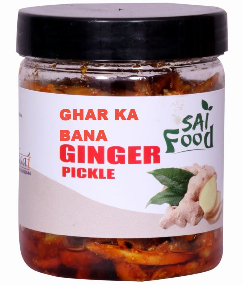     			SAi Food GHAR KA BANA Ginger Pickle Traditional Punjabi Flavor Tasty, Spicy You are Being Served Mother Love Pickle 250 g