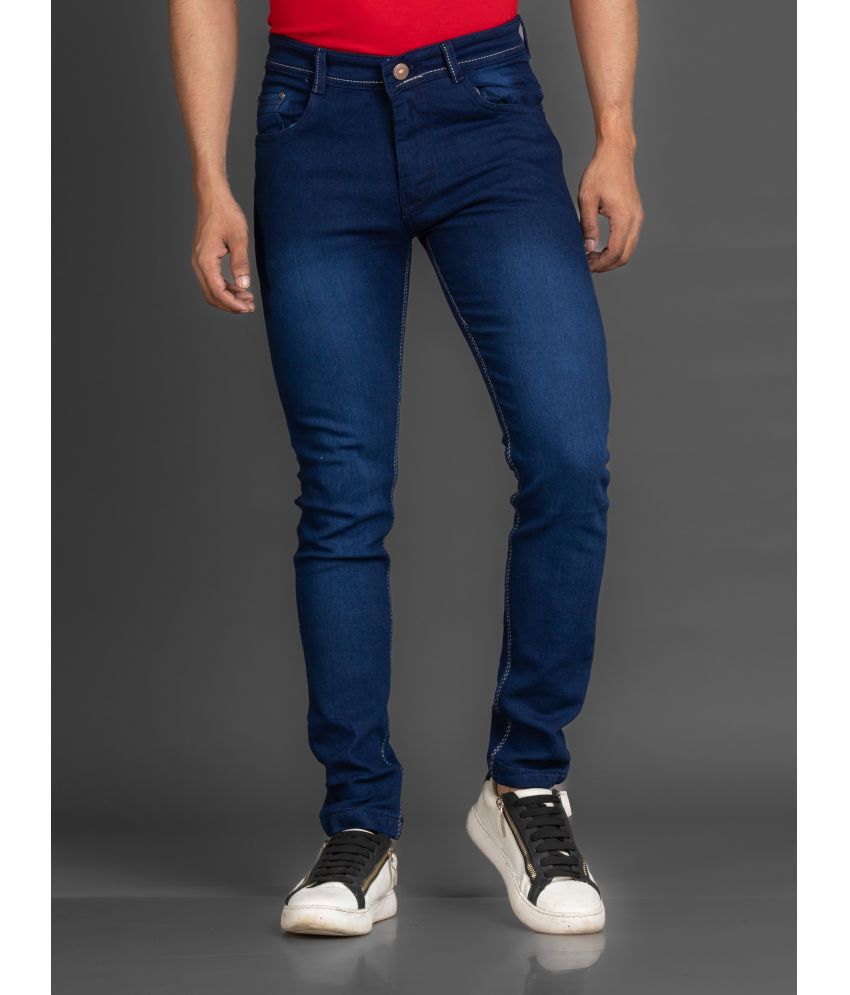     			L,Zard - Dark Blue Denim Slim Fit Men's Jeans ( Pack of 1 )
