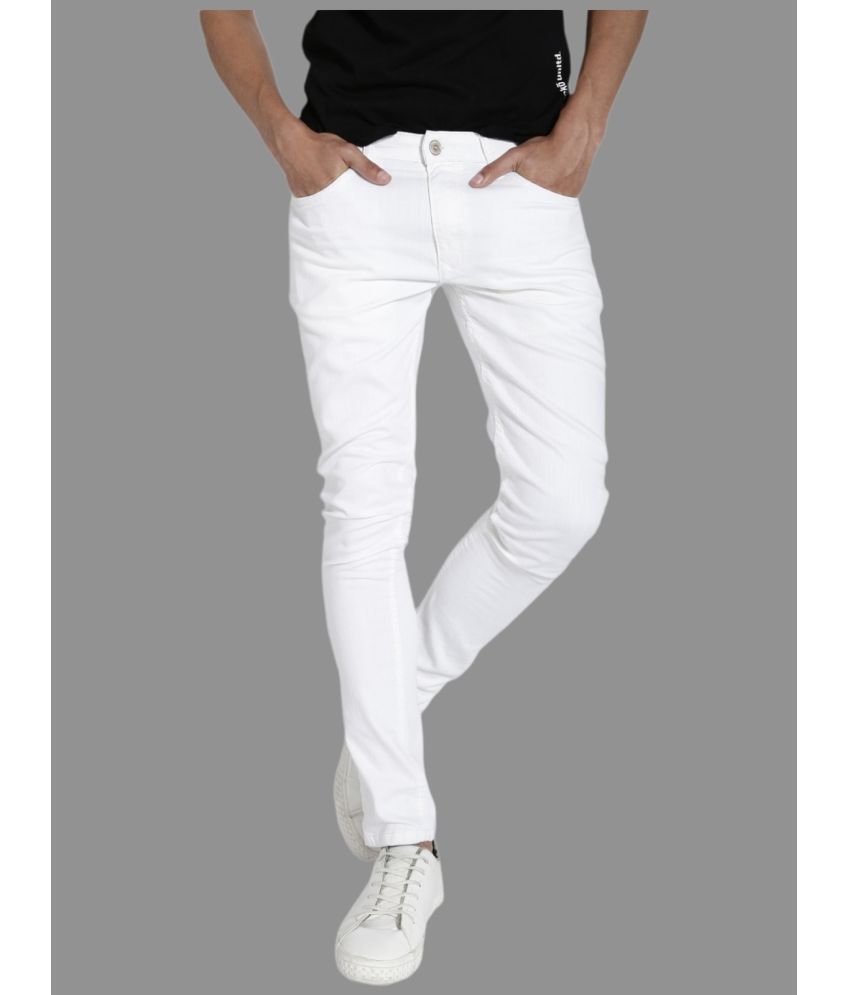     			Lawson - White Denim Slim Fit Men's Jeans ( Pack of 1 )