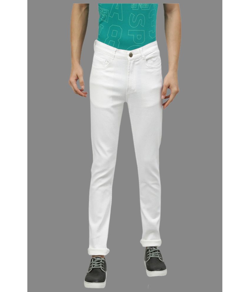     			Lawson - White Denim Slim Fit Men's Jeans ( Pack of 1 )