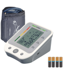 TRUSTCHECK Automatic Upper Arm Automatic Blood Pressure Monitor with USB Port | LCD display | 3Yr Warranty By Arkray Grey