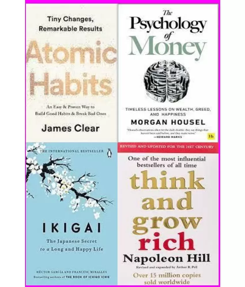 Atomic Habits + The Psychology of Money + Ikigai + Think and Grow Rich: Buy  Atomic Habits + The Psychology of Money + Ikigai + Think and Grow Rich  Online at Low Price in India on Snapdeal