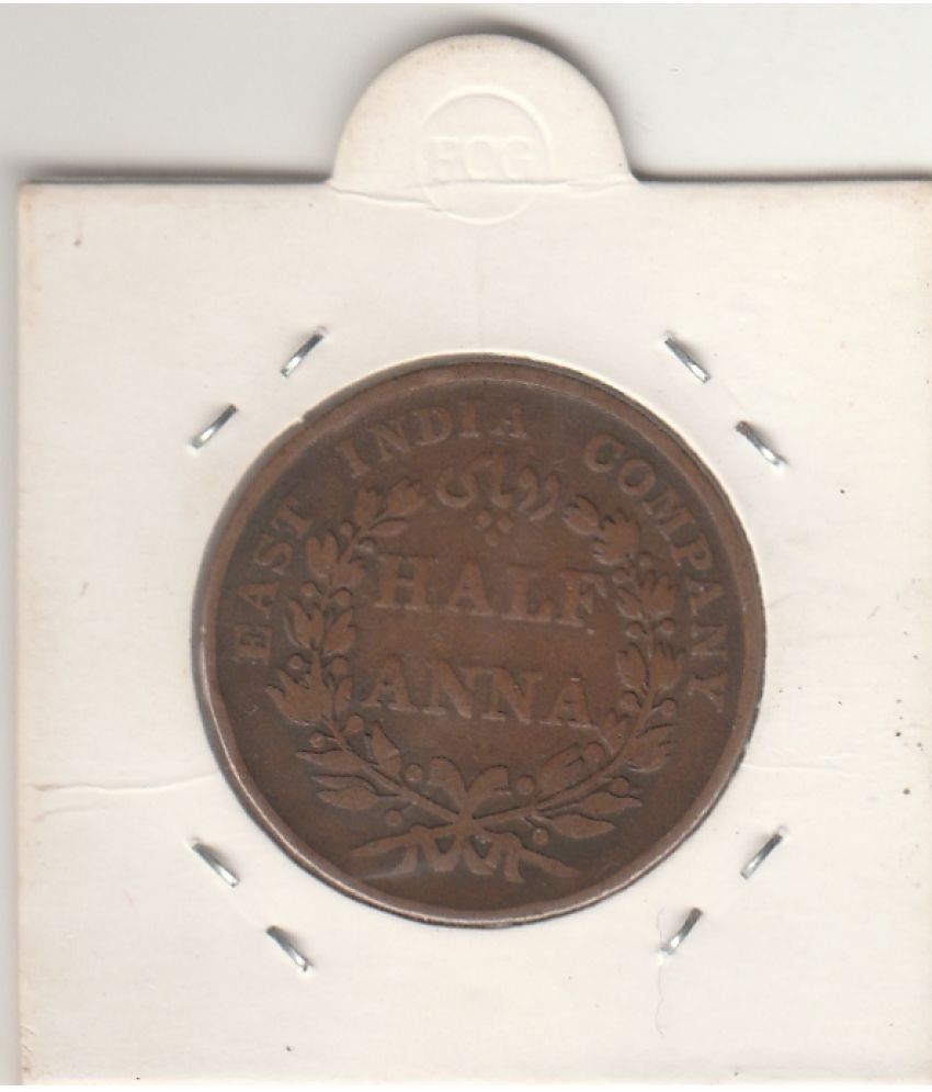     			COIN AND HERITAGE GALLERY - HALF ANNA-EAST INDIA COMPANY-1835 1 Numismatic Coins