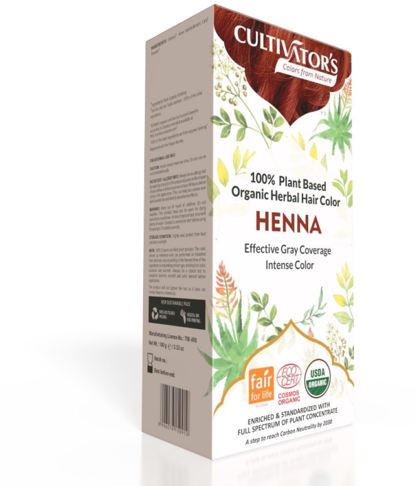     			Cultivator's Organic Hair Color Organic Henna 100 g Pack of 4