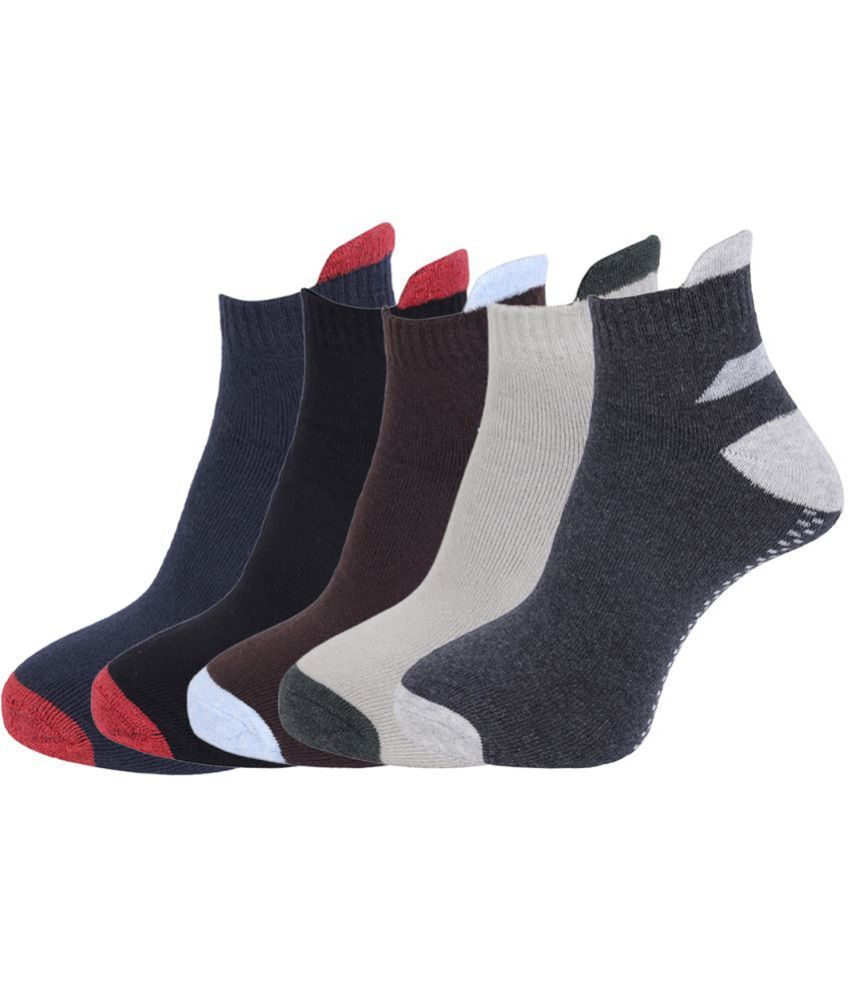    			Dollar - Cotton Men's Colorblock Multicolor Ankle Length Socks ( Pack of 5 )