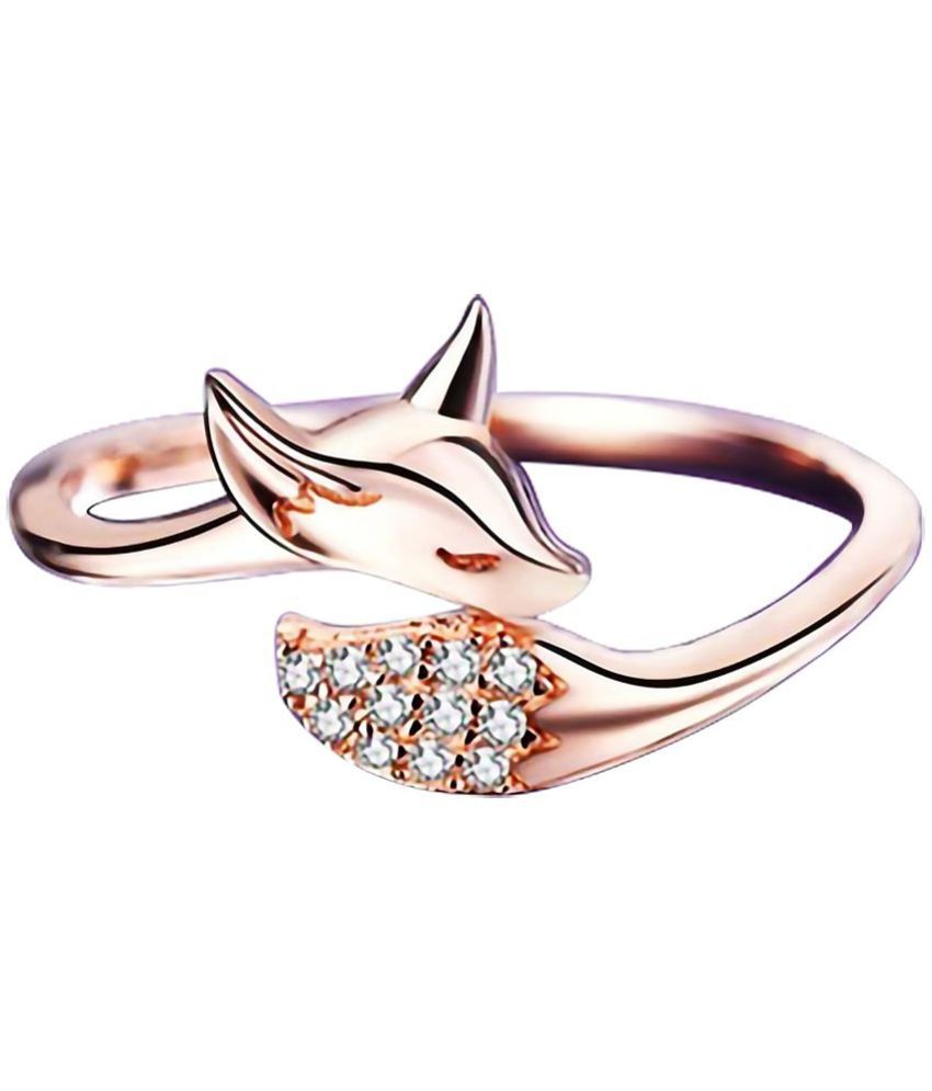     			FASHION FRILL - Rose Gold Rings ( Pack of 1 )