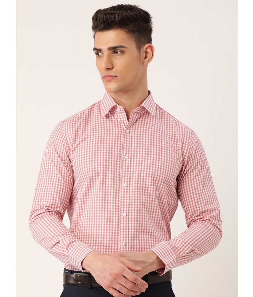     			IVOC - Pink 100% Cotton Regular Fit Men's Casual Shirt ( Pack of 1 )