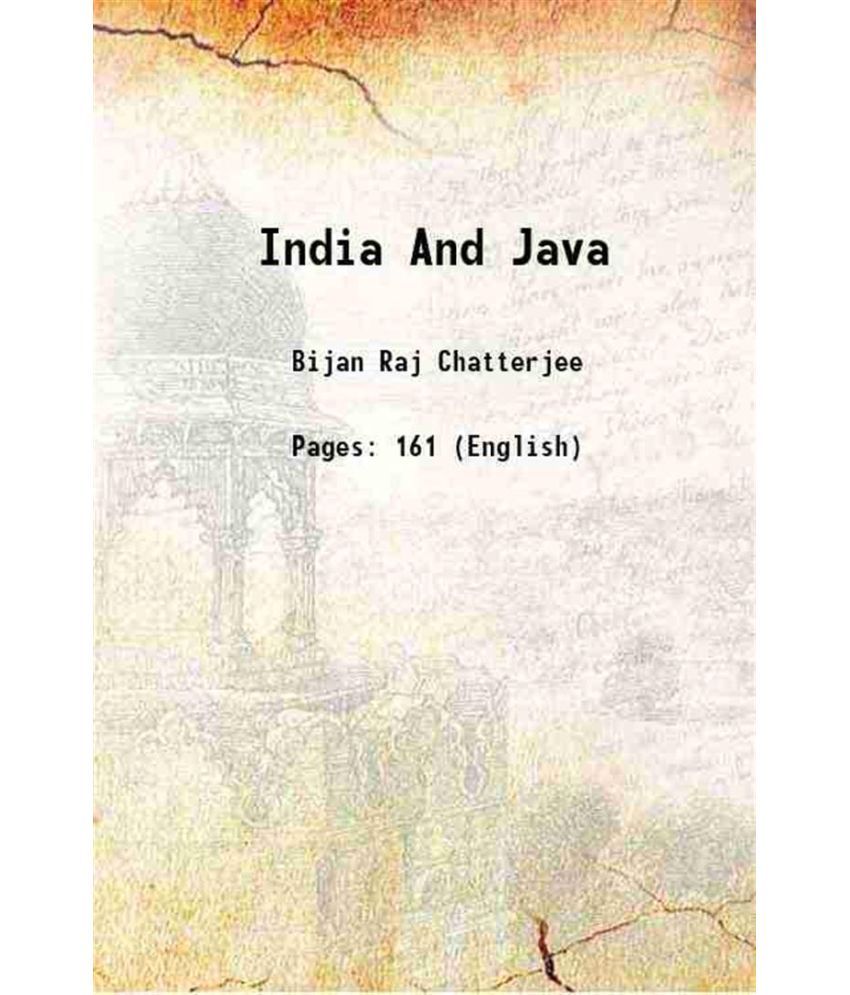     			India And Java [Hardcover]