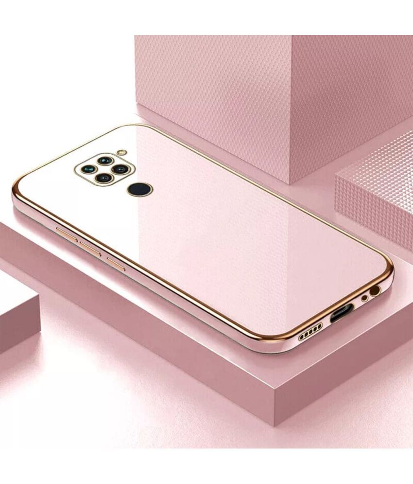     			NBOX - Pink Silicon Plain Cases Compatible For Xiaomi Redmi Note 9 ( Pack of 1 )