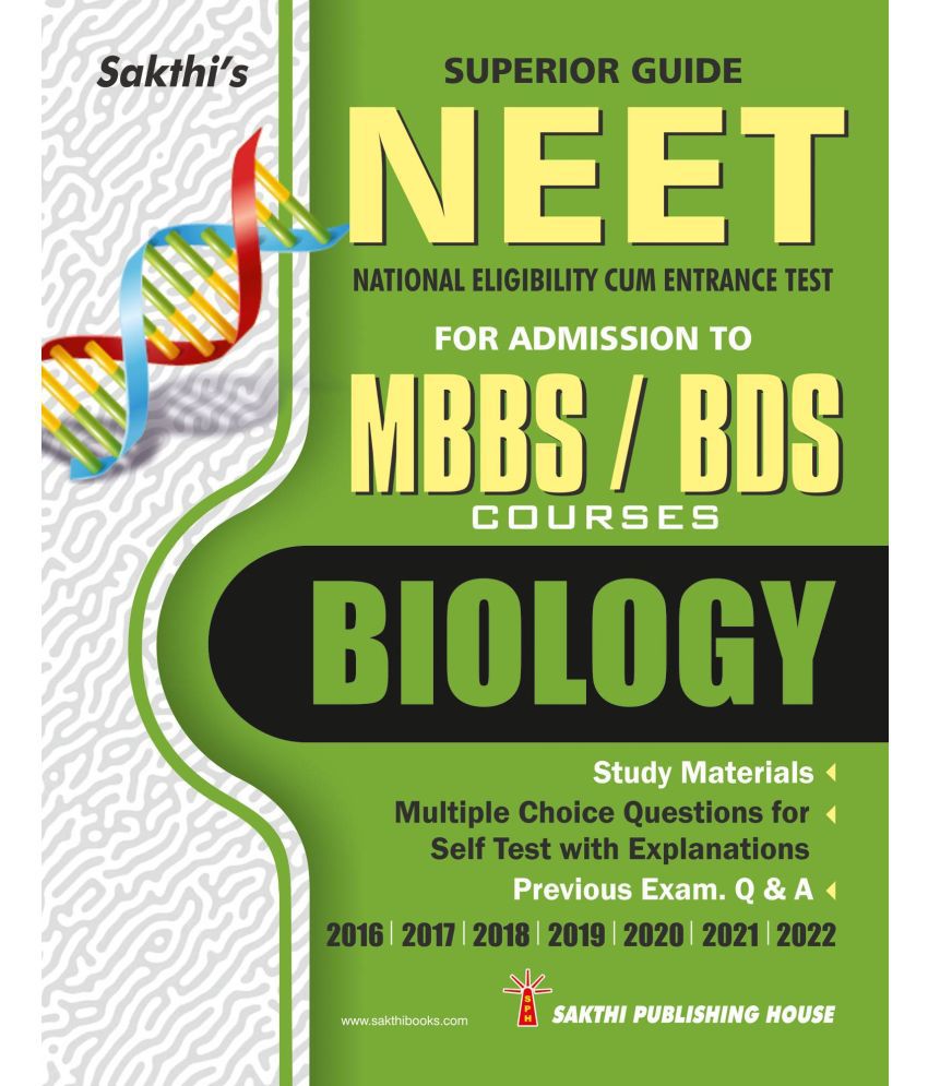     			Neet MBBS/BDS Biology Superior Guide: Study Materials, Multiple Choice Questions, and Previous Exam Q & A | Neet Study Materials & Practice Tests