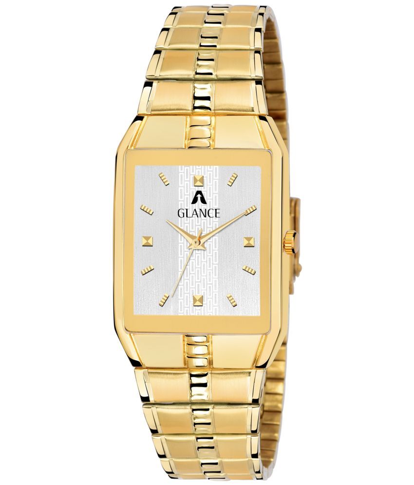     			Aglance - Gold Metal Analog Men's Watch