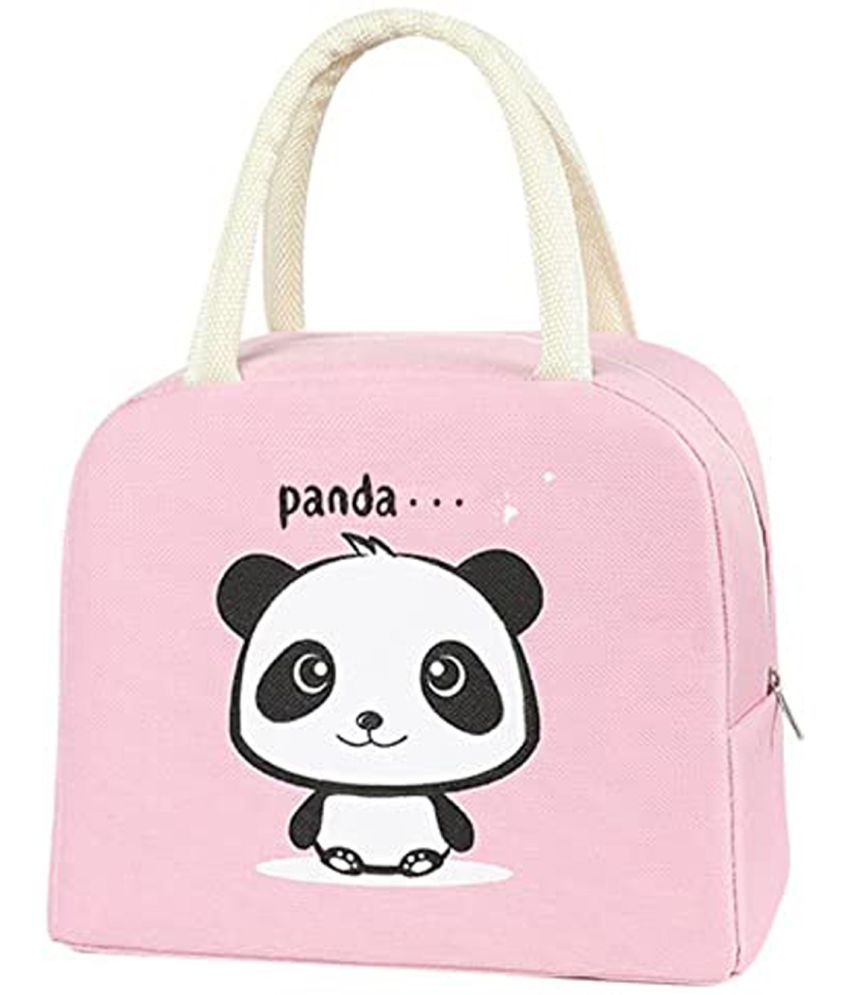     			House Of Quirk - Pink Polyester Lunch Bag