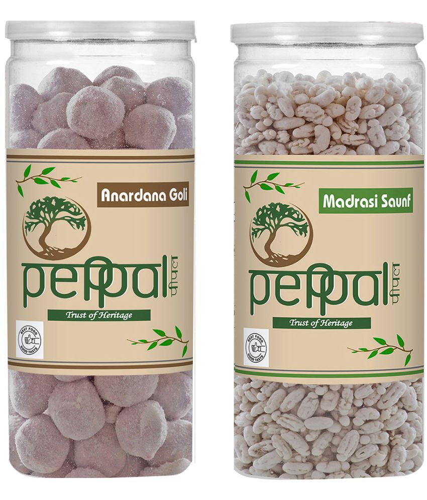     			Peppal Anardana Goli 200g & Madrasi Saunf 180g Candy Drops 380 gm