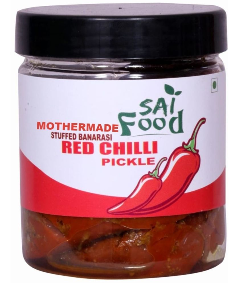     			SAi Food MOTHERMADE Stuffed Banarasi Red Chilli Pickle Lal mirch ka achar|Traditional Banarasi Flavor Pickle 250 g
