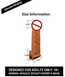 KINGS BIG JUMBO 8.75 Inch Penis Extender Dragons Reusable Washable Silicone Sleeves