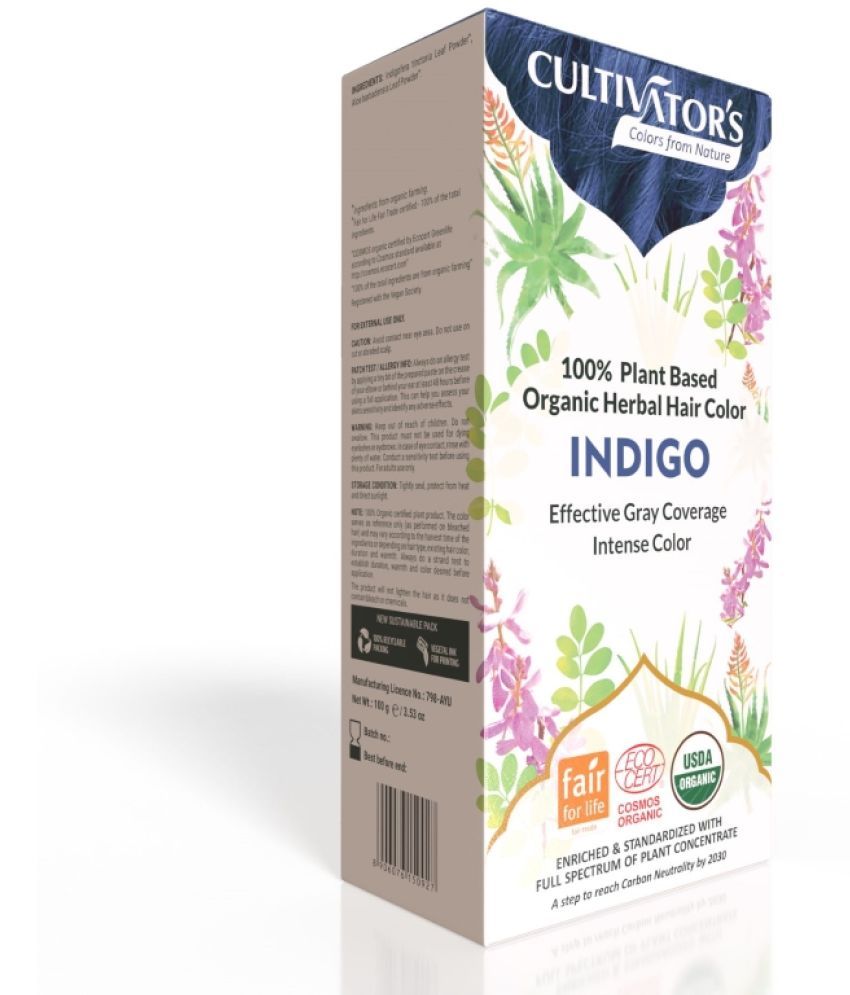     			Cultivator's - Indigo Organic Semi Permanent Hair Color 100