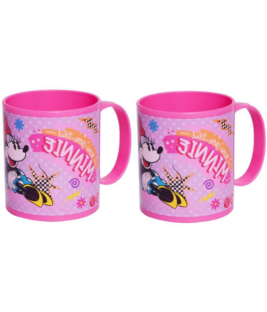     			Gluman - Pink Plastic Coffee Mug ( Pack of 2 )