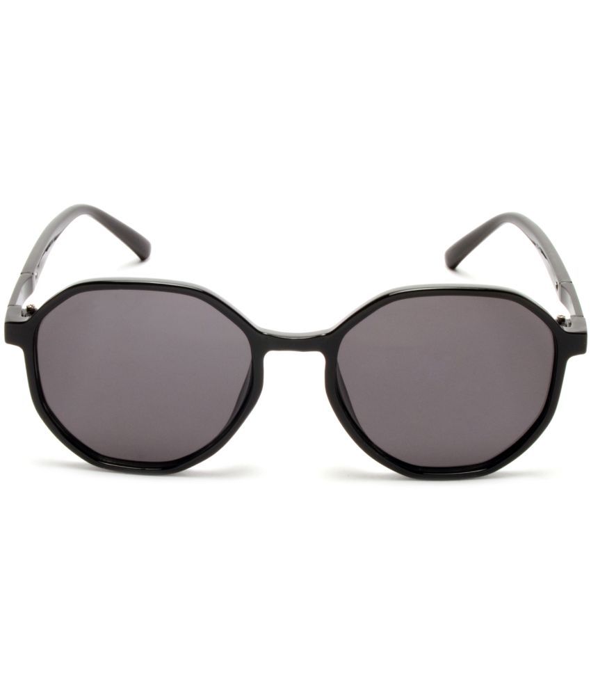     			MESPEE - Black Round Sunglasses ( Pack of 1 )