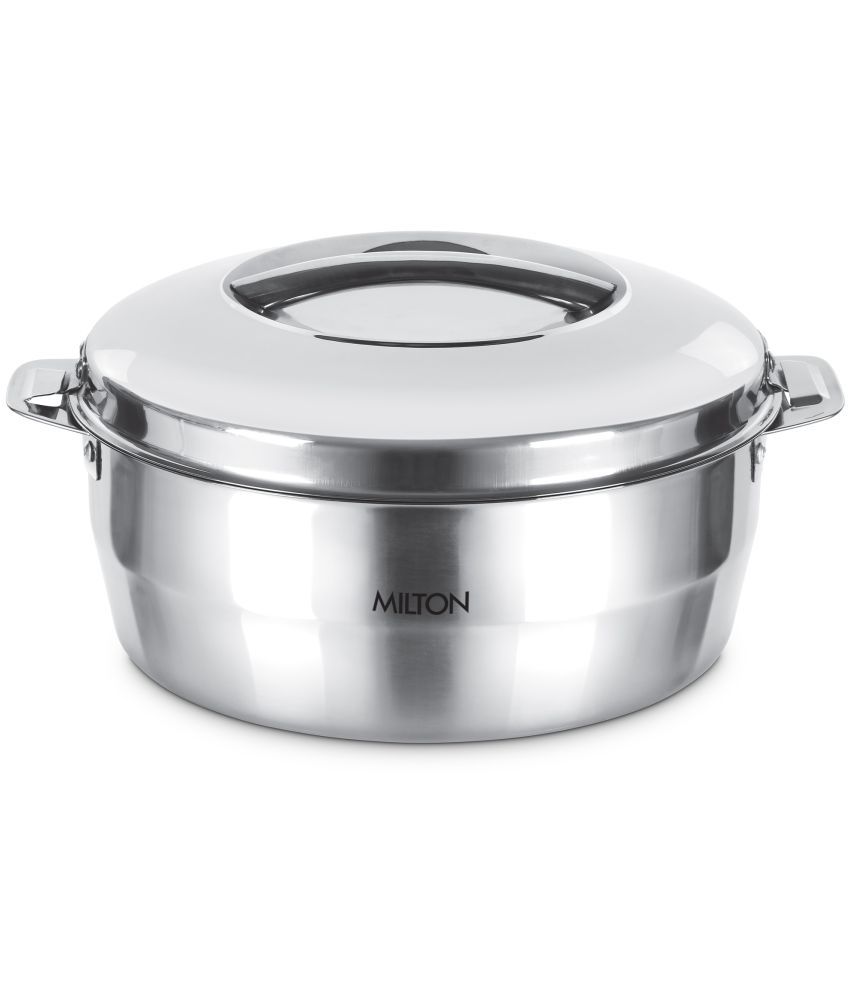    			Milton Empress 5000 Stainless Steel Casserole, 4200 ml, Silver | Double walled | PU Insulated | Hot & Cold | Food Grade | Easy to Lift Handle | Hygienic | Odourless
