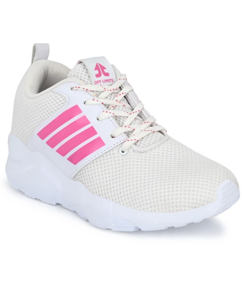     			OFF LIMITS - White Women's Running Shoes