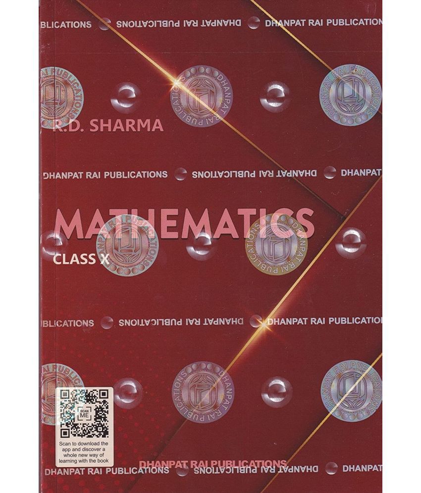     			R D Sharma Mathematics Class 10 with MCQ in Mathematics - CBSE Examination 2023-2024