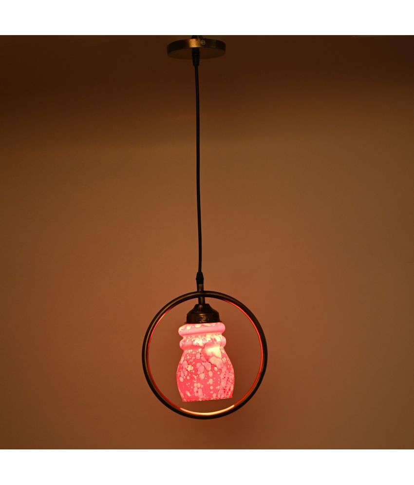     			Somil Glass Ceiling Light Pendant Pink - Pack of 1