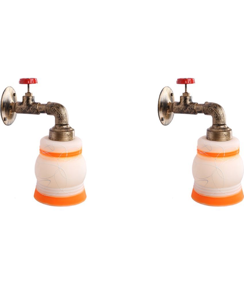     			Somil - Orange Wallchiere ( Pack of 2 )