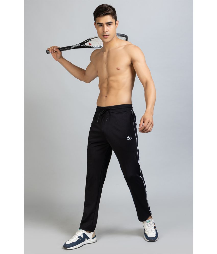     			DROPOUT - Black Lycra Men's Sports Trackpants ( Pack of 1 )