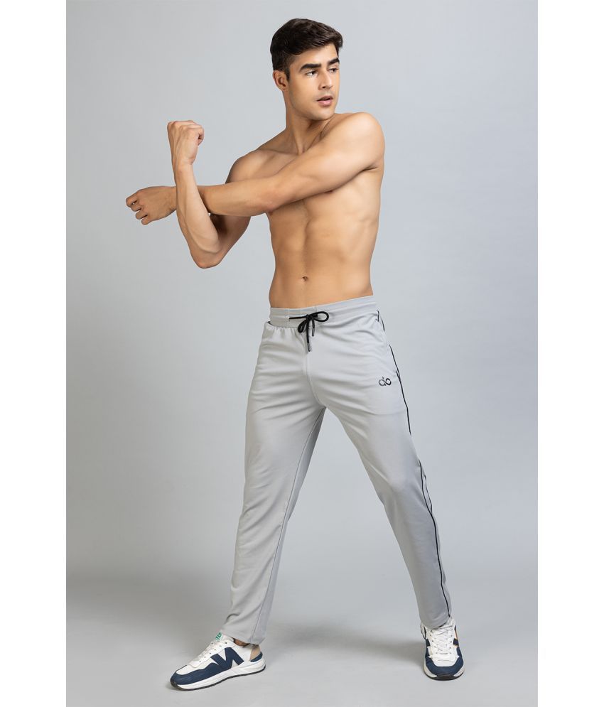     			DROPOUT - Silver Lycra Men's Sports Trackpants ( Pack of 1 )
