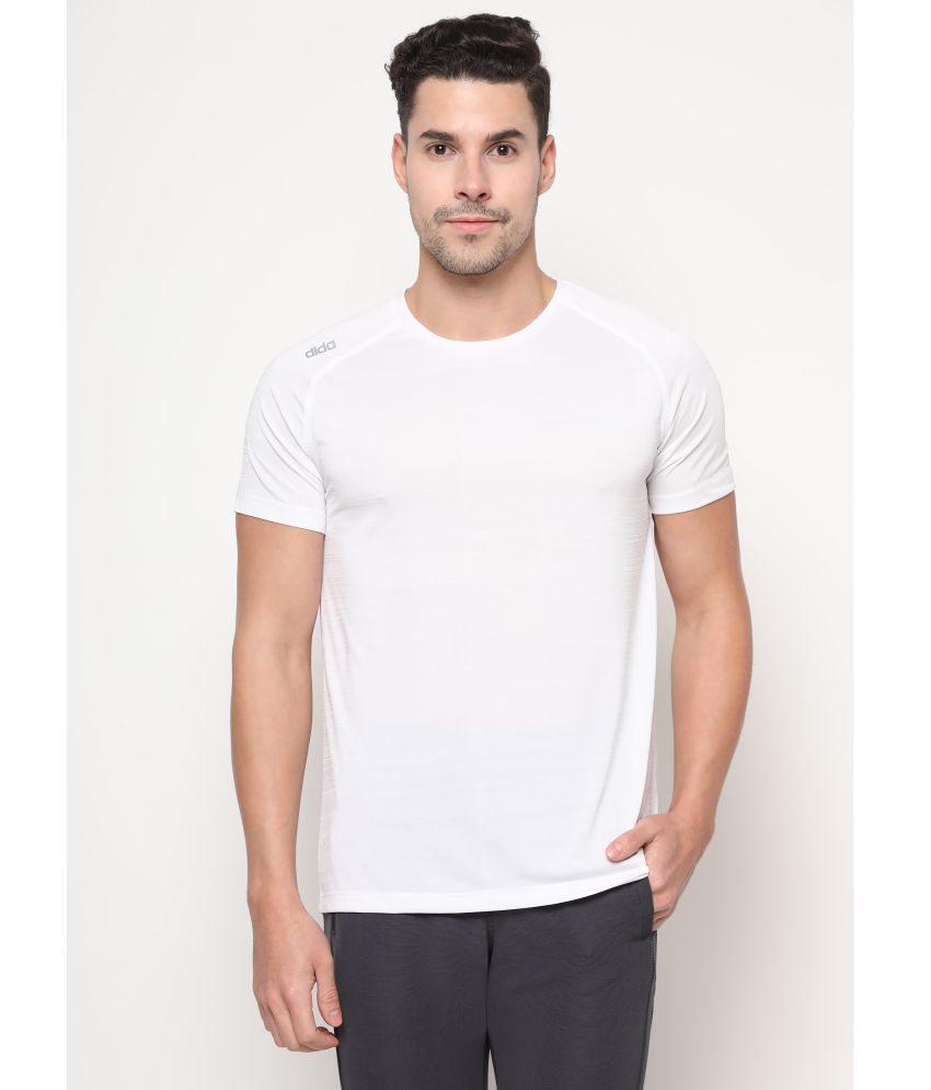     			Dida - White Polyester Regular Fit Men's Sports T-Shirt ( Pack of 1 )