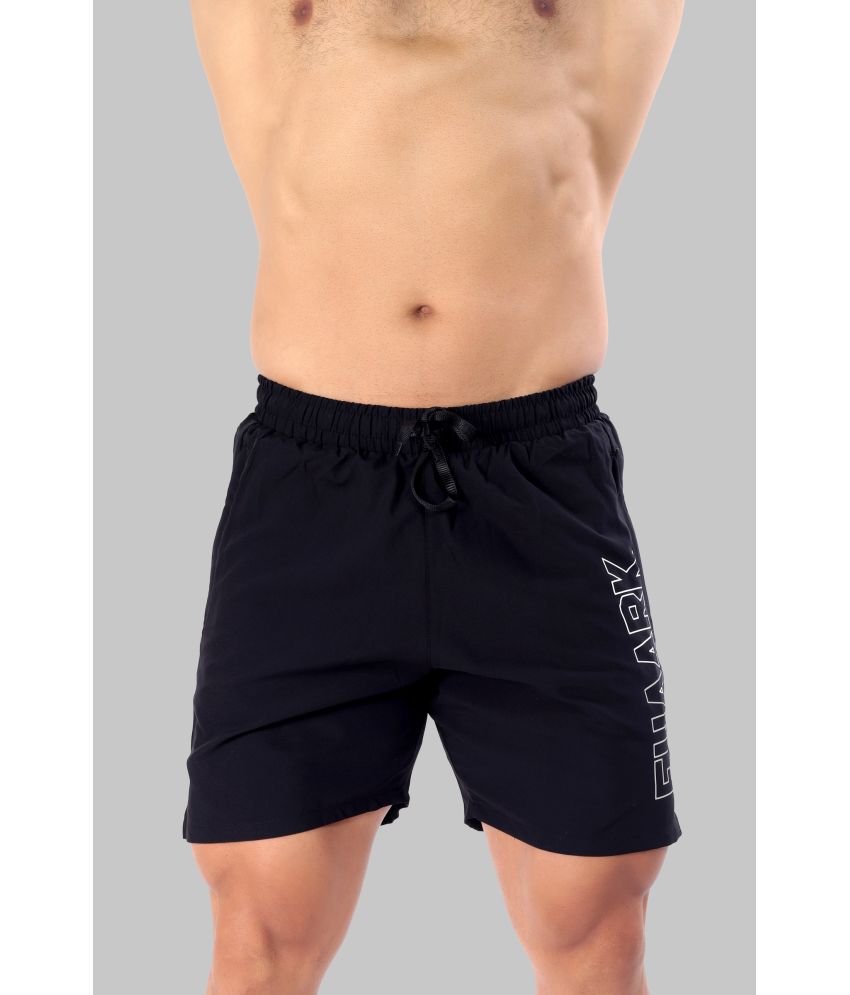     			Fuaark - Black Polyester Lycra Men's Gym Shorts ( Pack of 1 )