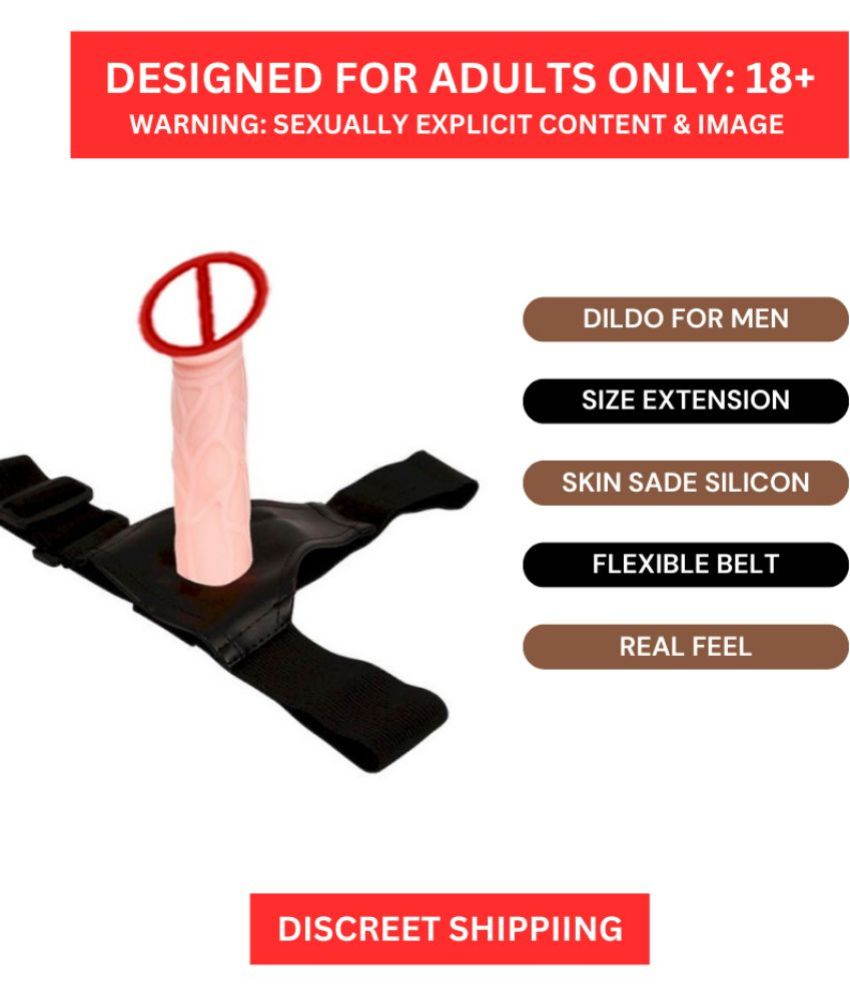     			Realistic Feel Hollow Strap On Dildo for Men by Naughty Nights with Skin Safe Silicon, 3.5 Inch Insertable Length & Waterproof Design