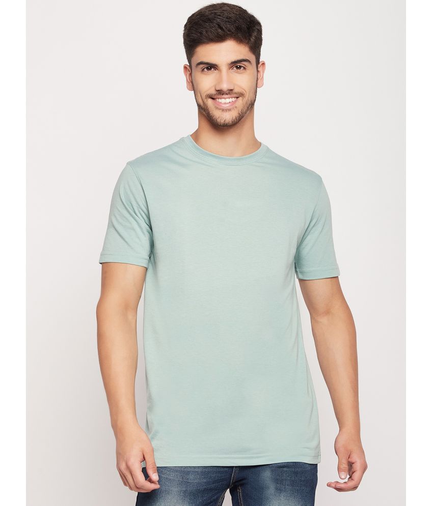     			UNIBERRY - Sea Green Cotton Blend Regular Fit Men's T-Shirt ( Pack of 1 )