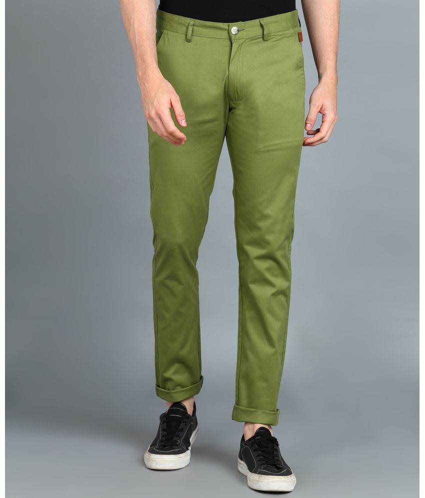     			Urbno Fashion Green Slim Chinos ( Pack of 1 )