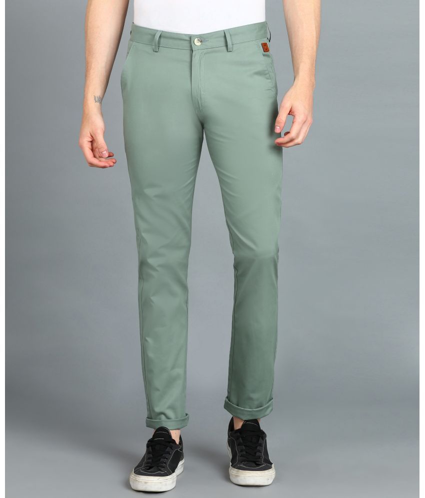     			Urbno Fashion Green Slim Chinos ( Pack of 1 )