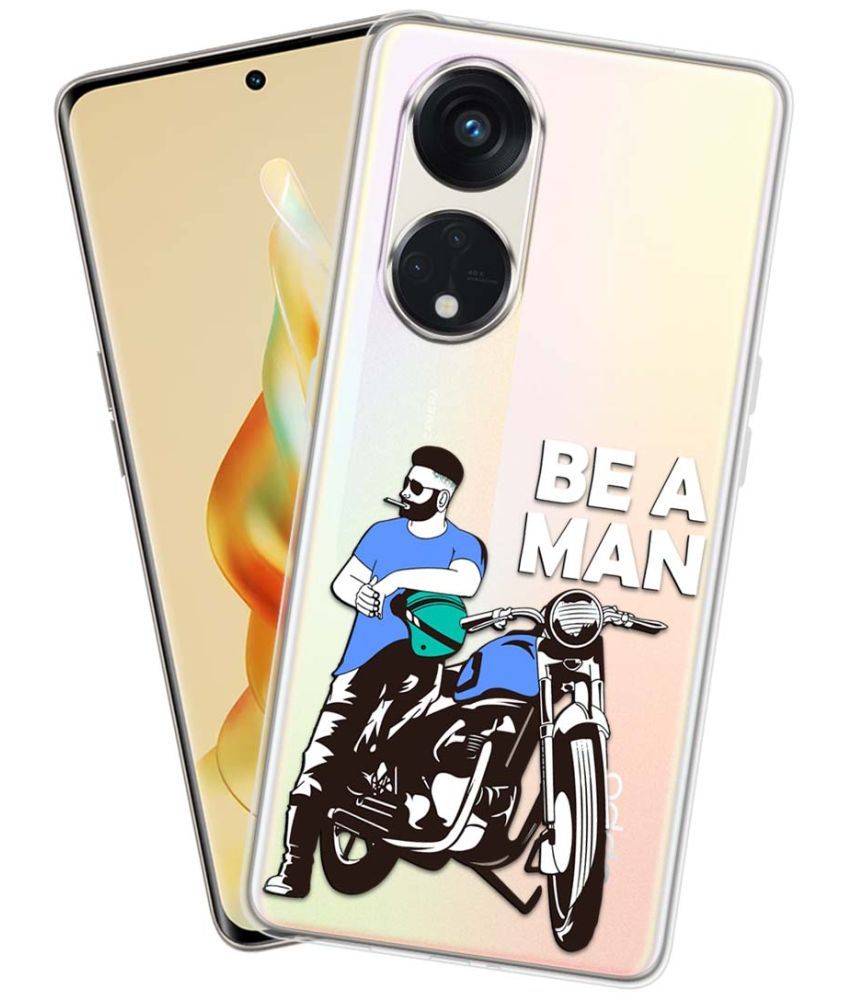     			NBOX - Multicolor Silicon Printed Back Cover Compatible For Oppo Reno 8T 5G ( Pack of 1 )