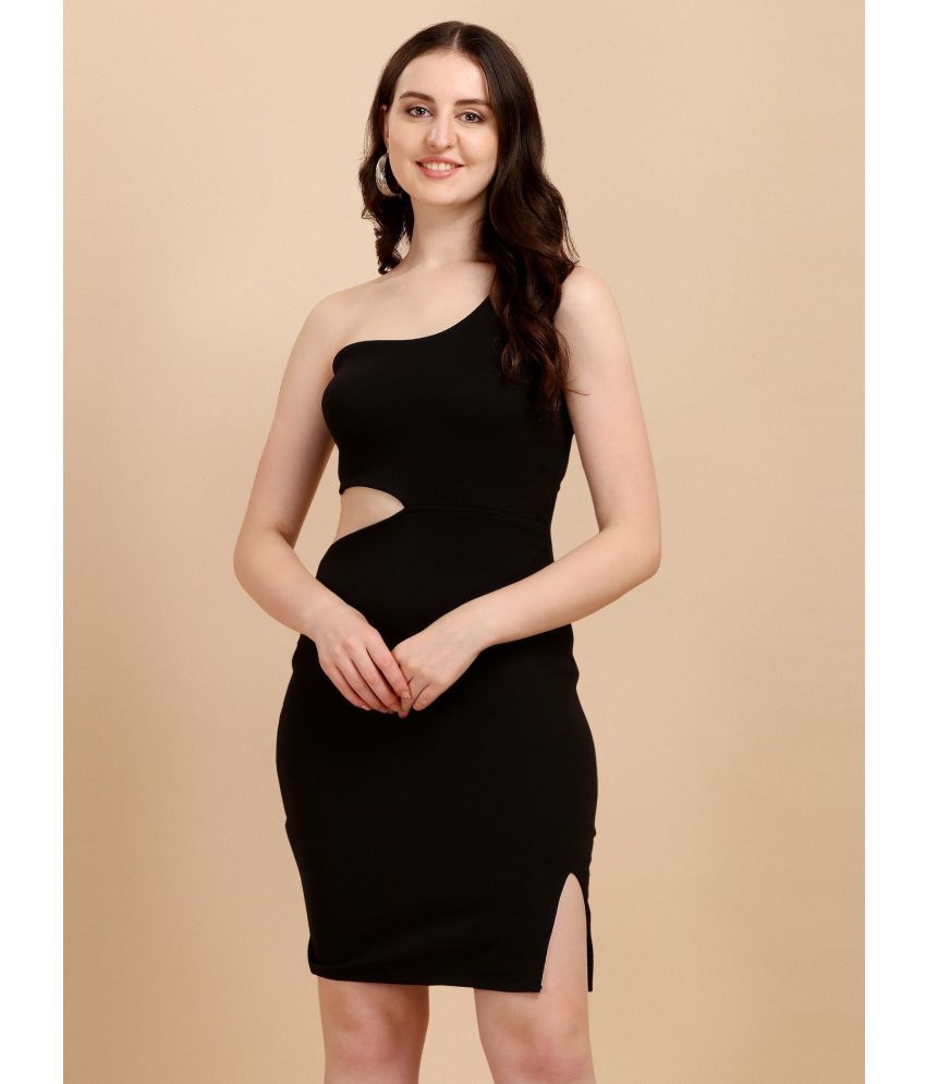     			Sheetal associates - Black Cotton Blend Women's Bodycon Dress ( Pack of 1 )