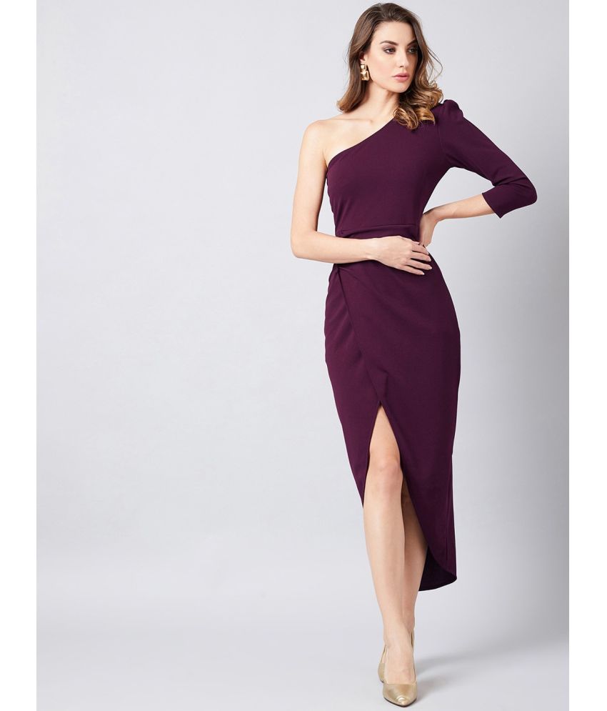     			Sheetal associates - Purple Cotton Blend Women's Wrap Dress ( Pack of 1 )