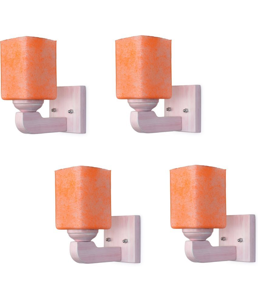     			Somil - Orange Wallchiere ( Pack of 4 )