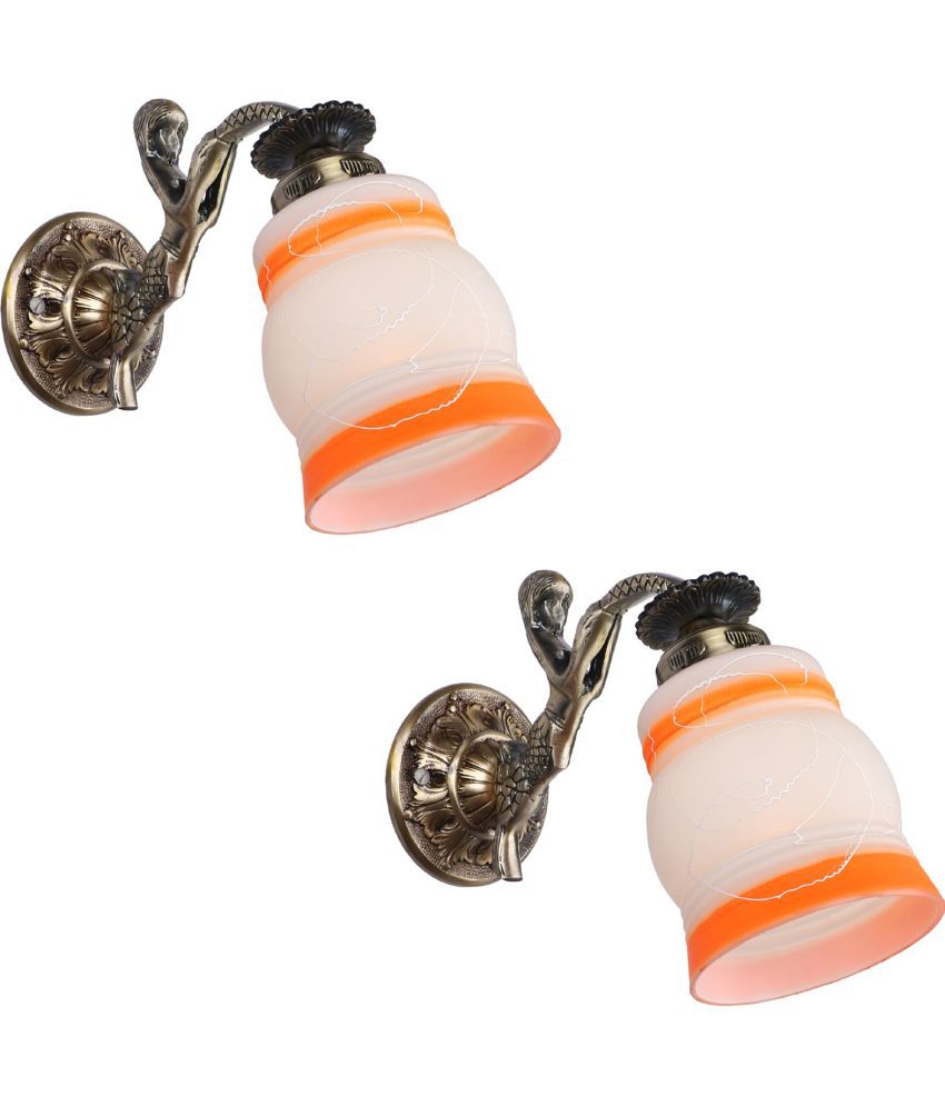     			Somil - Orange Wallchiere ( Pack of 2 )