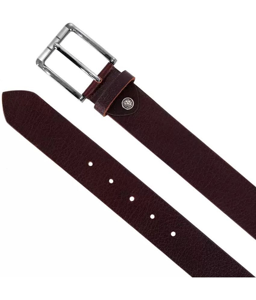 Trendy Men Leather World - Brown 100% Leather Mens Formal Belt ( Pack of 1 ) - None 2025 at Shop