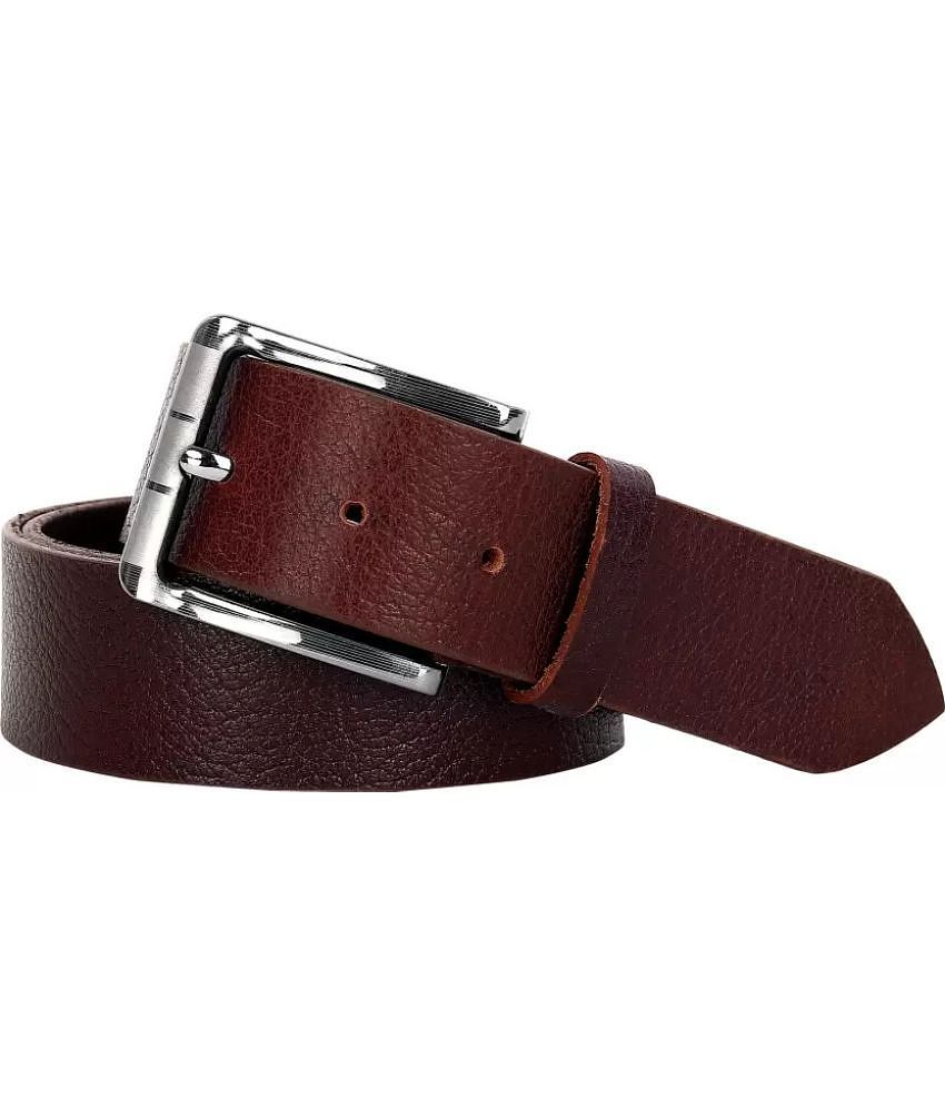 Trendy Men Leather World - Brown 100% Leather Mens Formal Belt ( Pack of 1 ) - None 2025 at Shop