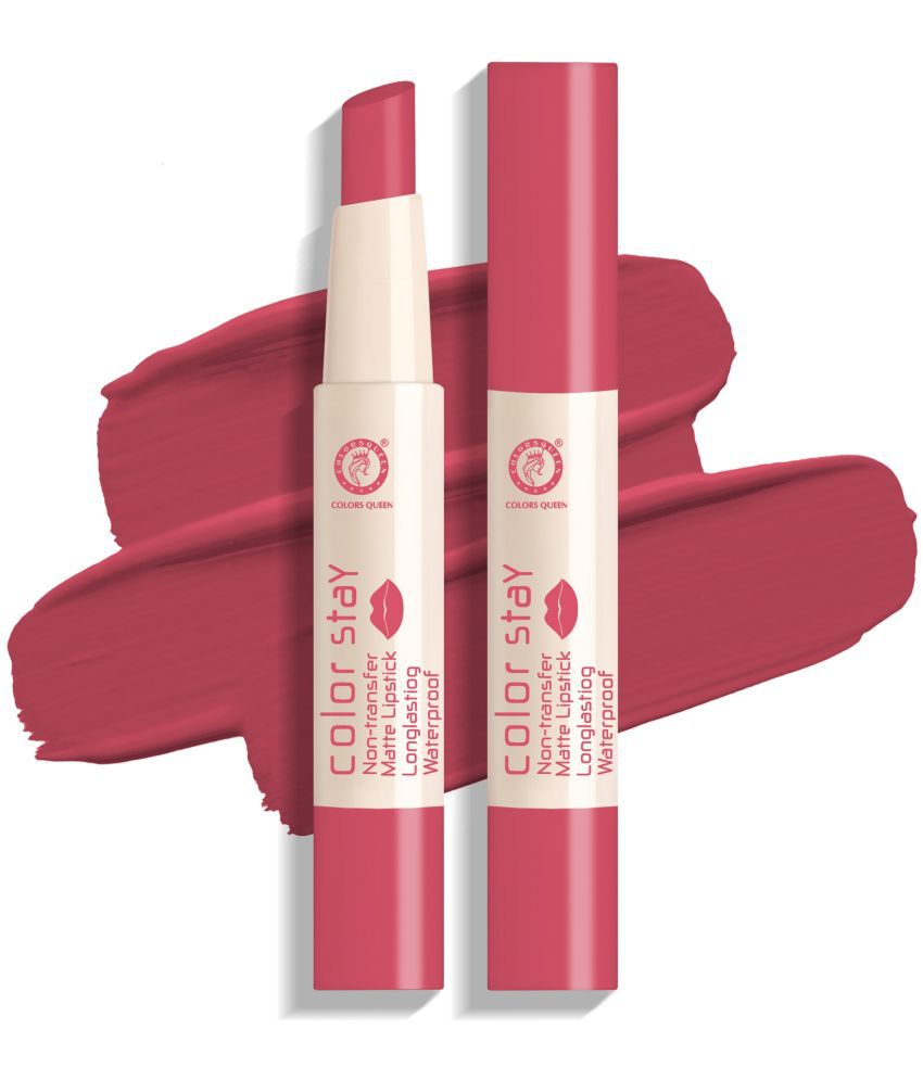     			Colors Queen - Pink Rose Matte Lipstick 8