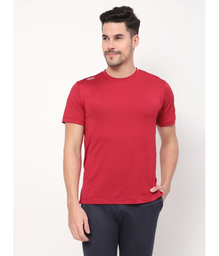     			Dida - Red Polyester Regular Fit Men's Sports T-Shirt ( Pack of 1 )