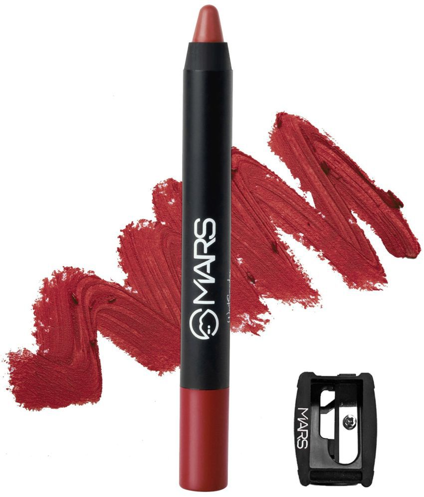     			MARS Won't Budge Won't Smudge Non Transfer Lip Crayon With Sharpner Lipstick (05 I Have Got This, 3.5 g)
