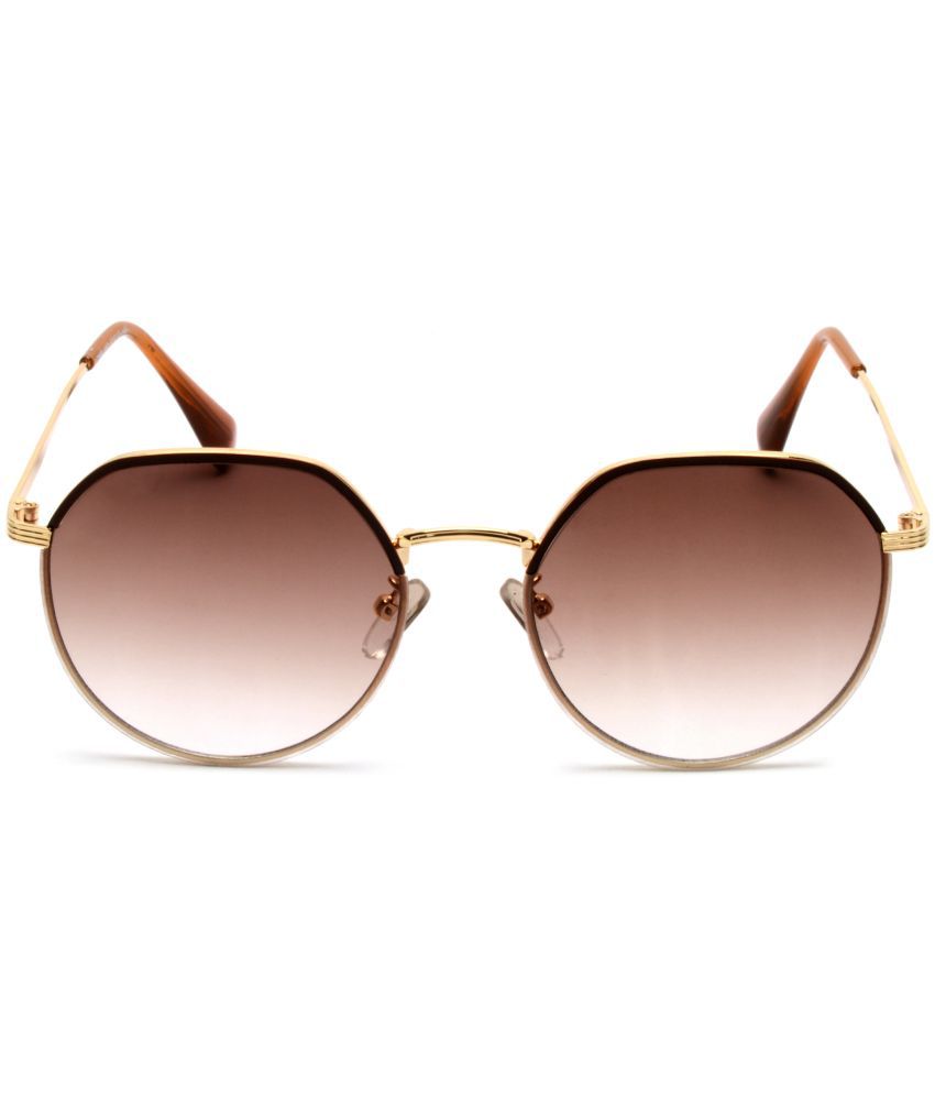     			MESPEE - Beige Round Sunglasses ( Pack of 1 )