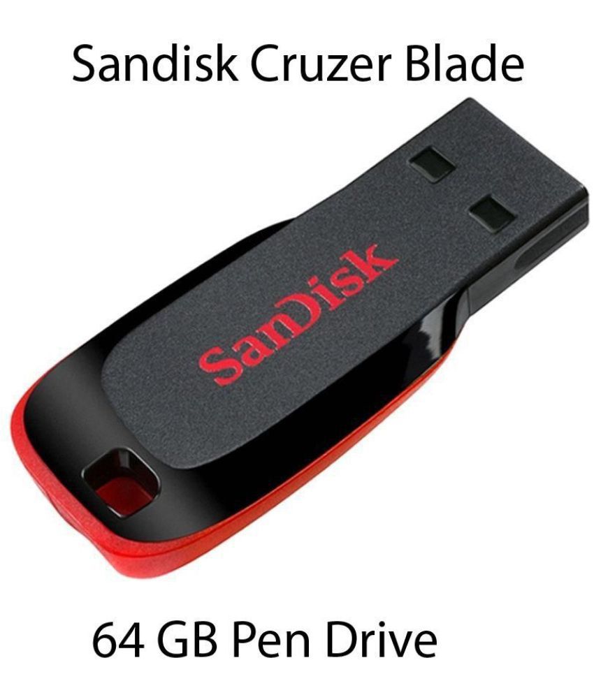     			SanDisk - Cruzer Blade Pen Drive ( 64GB )