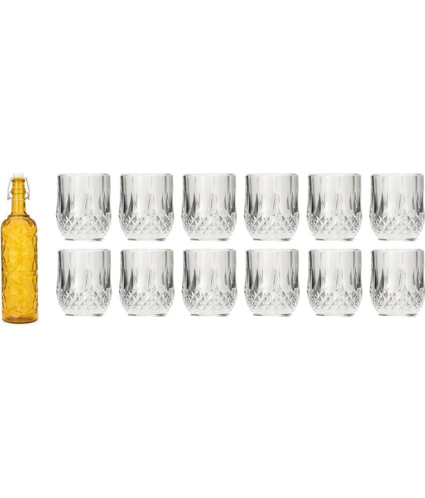     			Somil - Glass & Bottle Drinks Serving Lemon Set Yellow Water Bottle 1000 mL ( Set of 1 )