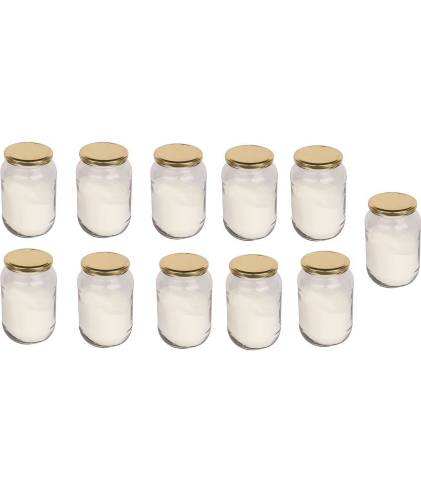     			Somil - Storage Container Glass Transparent Dal Container ( Set of 11 )