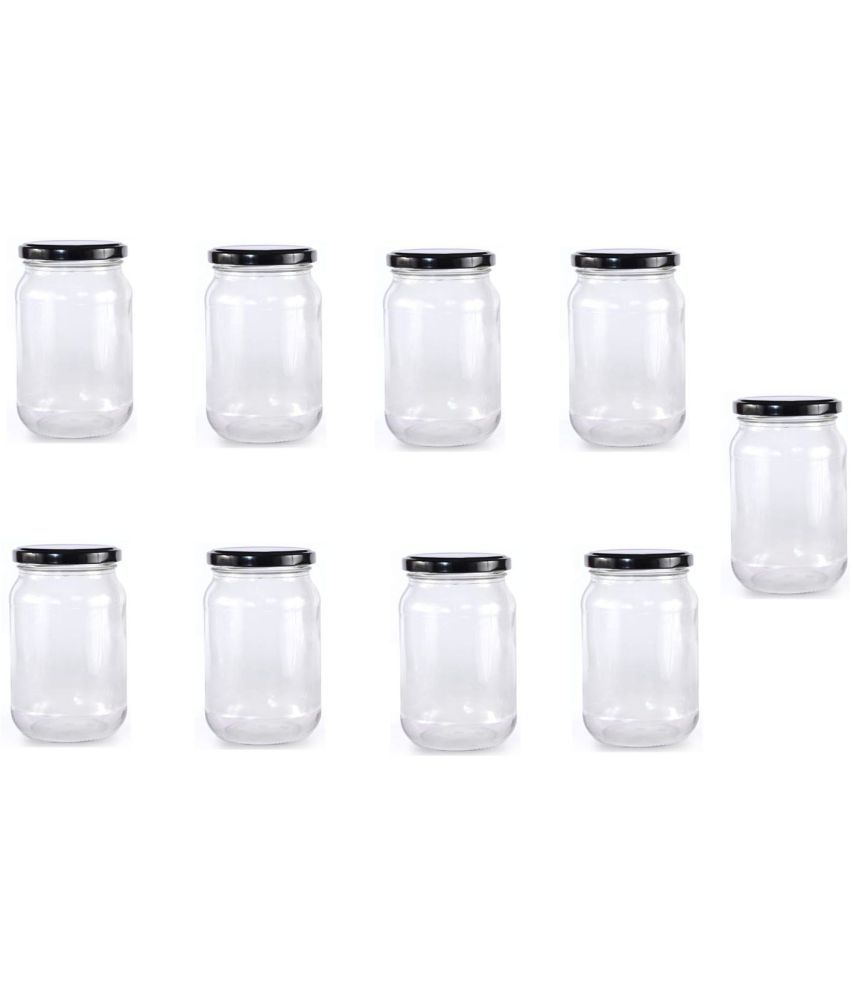     			Somil - Storage Container Glass Transparent Pickle Container ( Set of 9 )